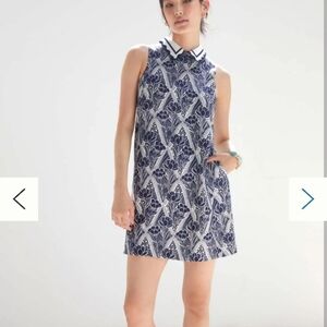 Maeve Lattice Floral Shift Sleeveless Dress Size XSP